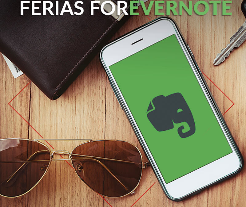 Organizar férias com o aplicativo Evernote